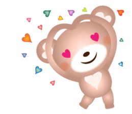 Lovely Heart bear Bera sticker #10236724