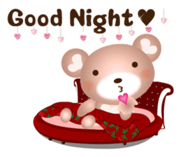 Lovely Heart bear Bera sticker #10236731