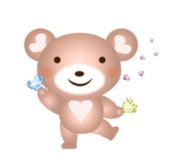 Lovely Heart bear Bera sticker #10236732
