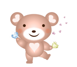 Lovely Heart bear Bera sticker #10236732