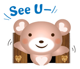 Lovely Heart bear Bera sticker #10236733