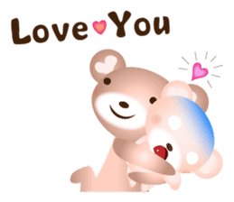 Lovely Heart bear Bera sticker #10236734