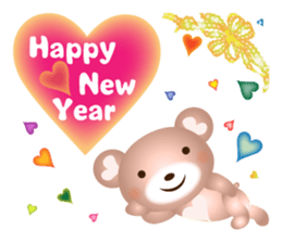 Lovely Heart bear Bera sticker #10236735