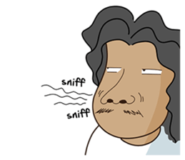 Long-haired Guy sticker #10236782