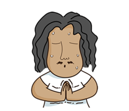 Long-haired Guy sticker #10236785