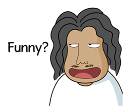Long-haired Guy sticker #10236786