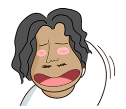 Long-haired Guy sticker #10236789