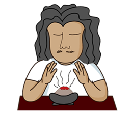 Long-haired Guy sticker #10236790