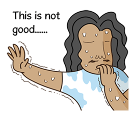 Long-haired Guy sticker #10236795