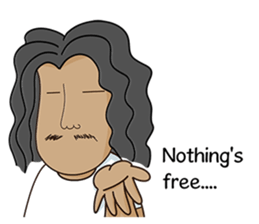 Long-haired Guy sticker #10236798