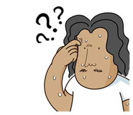 Long-haired Guy sticker #10236801