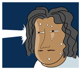 Long-haired Guy sticker #10236803