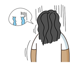 Long-haired Guy sticker #10236806