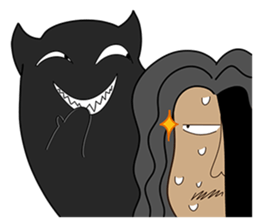 Long-haired Guy sticker #10236808