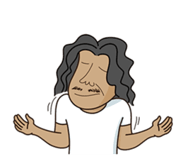 Long-haired Guy sticker #10236809