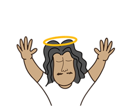 Long-haired Guy sticker #10236812