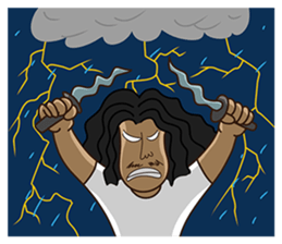 Long-haired Guy sticker #10236813