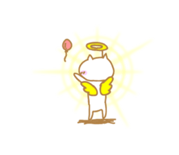 Mr. Nishino of a cat god sticker #10237107