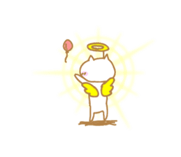 Mr. Nishino of a cat god sticker #10237107