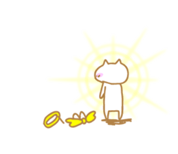 Mr. Nishino of a cat god sticker #10237121