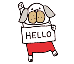 Daily pug3. sticker #10237576