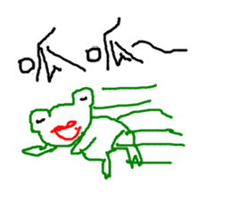 LIFE OF frog named EASON sticker #10237838