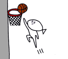 Fish which is like a man sticker #10237871