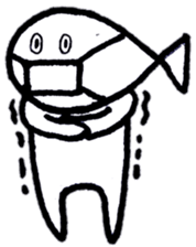 Fish which is like a man sticker #10237881