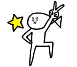 Fish which is like a man sticker #10237895