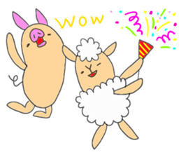 Sheep and Koala and pigs sticker #10237910