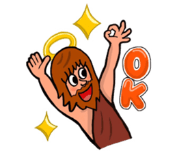 Cute Talkative God sticker #10238536