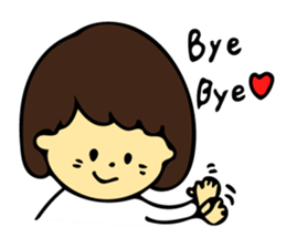 Heartwarming boys and girls sticker #10239338