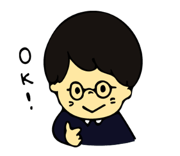 Heartwarming boys and girls sticker #10239339