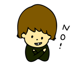 Heartwarming boys and girls sticker #10239340