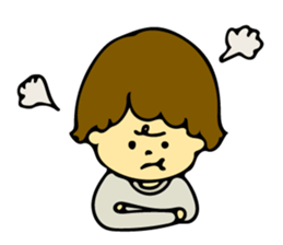 Heartwarming boys and girls sticker #10239345