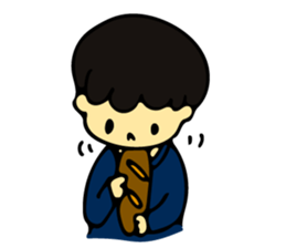 Heartwarming boys and girls sticker #10239350