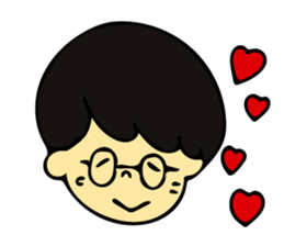 Heartwarming boys and girls sticker #10239353