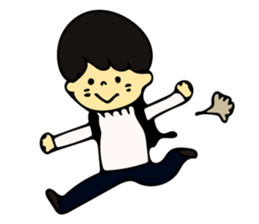 Heartwarming boys and girls sticker #10239356