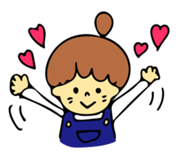 Heartwarming boys and girls sticker #10239367