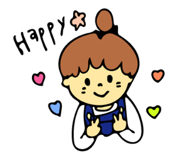 Heartwarming boys and girls sticker #10239368