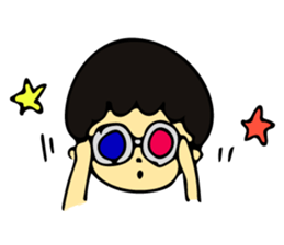 Heartwarming boys and girls sticker #10239373