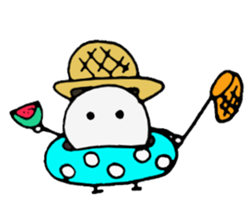 Daily life of the marshmallow sticker #10239497