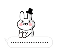 Balloon and Pretty Rabbit sticker #10240590