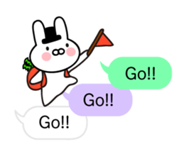 Balloon and Pretty Rabbit sticker #10240594