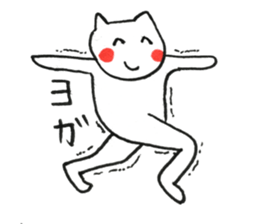 Fascinating japanese cat sticker #10240712