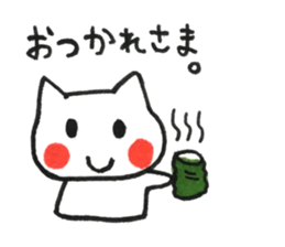 Fascinating japanese cat sticker #10240718