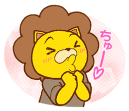 Fluffy Lion YUKKI sticker #10240776
