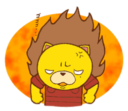 Fluffy Lion YUKKI sticker #10240778