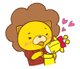 Fluffy Lion YUKKI sticker #10240780