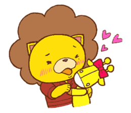 Fluffy Lion YUKKI sticker #10240780